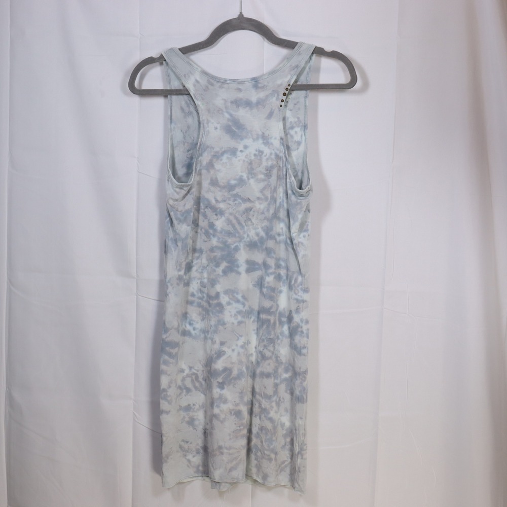Green Dragon Tie Dye Tank Top M Blue Womens Studded Racerback Casual - Picture 2 of 4